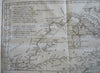 Nelson v. Napoleon Nile Battle map in Allgemeine Zeitung 1798 German rare book