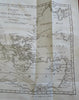 Nelson v. Napoleon Nile Battle map in Allgemeine Zeitung 1798 German rare book