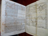 Nelson v. Napoleon Nile Battle map in Allgemeine Zeitung 1798 German rare book