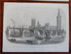 London British Buildings Whitehall Parliament Westminster 1860's Lot x 12 prints