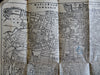 Newark New Jersey Indexed Street Plan Subway Lines Bus Routes 1939 pocket map
