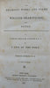 William Shakespeare Dramatic Plays & Poems 1835 lovely leather 2 v. American set