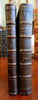 Jean de la Bruyere French Philosopher Collected Works 1713 Rowe leather 2 v. set