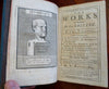 Jean de la Bruyere French Philosopher Collected Works 1713 Rowe leather 2 v. set