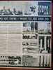 Chicago World Fair 1933 Tourist Pictorial Exhibition Map Greyhound Bus Souvenir