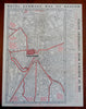 Boston Mass. Hotel Kenmore Cartoon Pictorial Map 1942 tourist brochure map