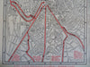 Boston Mass. Hotel Kenmore Cartoon Pictorial Map 1942 tourist brochure map