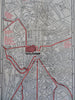 Boston Mass. Hotel Kenmore Cartoon Pictorial Map 1942 tourist brochure map