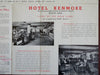 Boston Mass. Hotel Kenmore Cartoon Pictorial Map 1942 tourist brochure map