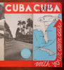 Cuba Automobile Tourism Advertising Brochure c. 1940's sightseeing map guide