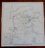 Rocky Mountain National Park Colorado Trails Museums 1950 tourist souvenir map
