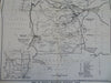 Rocky Mountain National Park Colorado Trails Museums 1950 tourist souvenir map