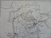 Rocky Mountain National Park Colorado Trails Museums 1950 tourist souvenir map