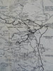 Rocky Mountain National Park Colorado Trails Museums 1950 tourist souvenir map