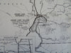 Rocky Mountain National Park Colorado Trails Museums 1950 tourist souvenir map