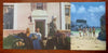 Bermuda Islands Advertising Map Tourist Scenes c. 1950's souvenir map