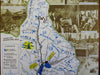 Rocky Mountain National Park Granby West Entrance c. 1940's tourist cartoon map