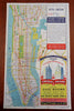 Hotel Lincoln New York City Manhattan map 1941 advertising city plan brochure