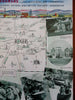 Rogers Arkansas Ozarks Fishing Farming 1947 cartoon pictorial map & brochure