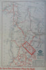 Alaska Highway Western Canada c. 1953 tourist map Auto Routes Peace River