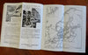 Scandinavia Tourism Promotional Brochure c. 1938 illustrated tourist info & maps