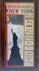 New York Bronx Manhattan v. large Street Map Transit Lines c. 1940's city plan