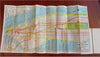 New York Bronx Manhattan v. large Street Map Transit Lines c. 1940's city plan