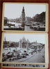 Amsterdam Holland Netherlands 1898 Tourist Souvenir Album 12 street scene photos