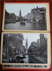 Amsterdam Holland Netherlands 1898 Tourist Souvenir Album 12 street scene photos