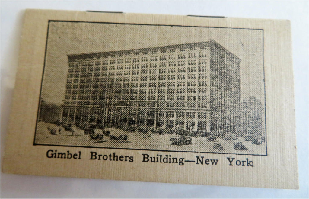 Gimbel Brothers New York Bankers 1912 calendar rare miniature promo booklet