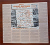 Colorado Dude Ranch Vacation Brochure Cartoon Pictorial Map 1955 tourist info