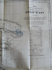 Greater Tibet exploration Red Sea Colonies 1885 rare RGS periodical 2 lg. maps