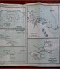 Greater Tibet exploration Red Sea Colonies 1885 rare RGS periodical 2 lg. maps