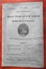 East Africa Zambesi River huge rare map 1885 Stanford Royal Geographic Society