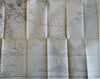 East Africa Zambesi River huge rare map 1885 Stanford Royal Geographic Society