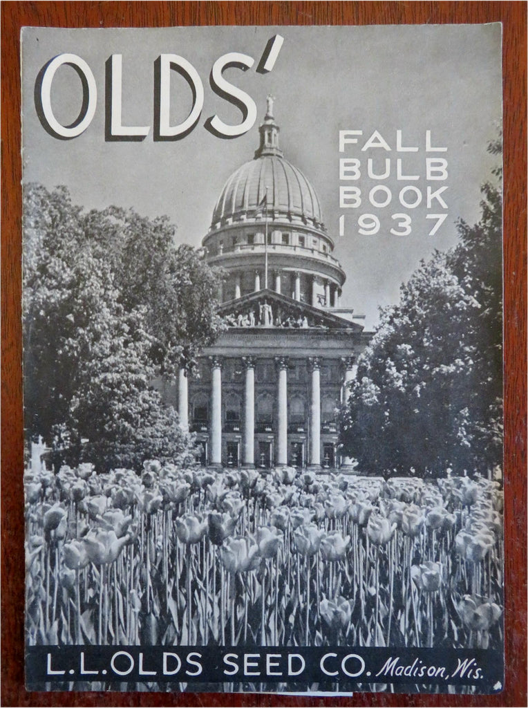 L.L. Old's Bulb Catalog Gardening Flowers 1937 pictorial seed mail order catalog
