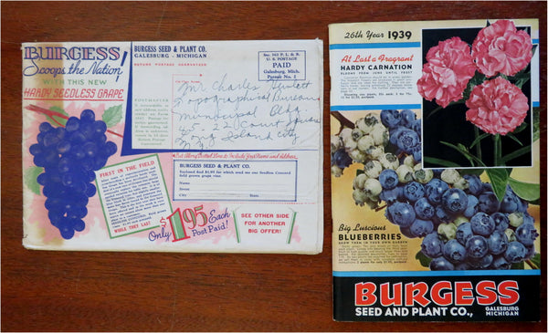 free burgess seed and plant catalog by mail Burgess Seed & Plant Co. Gardening Flowers 1939 mail order catalog w/ – Brian DiMambro