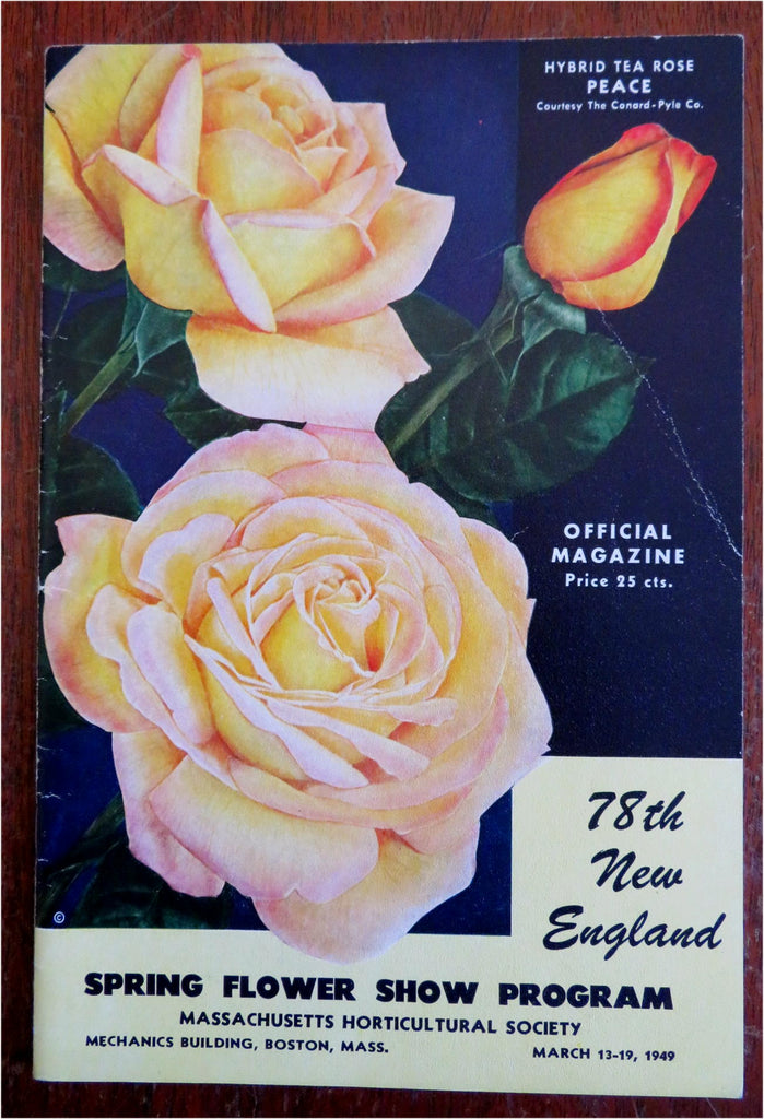 New England Spring Flower Show Gardening Expo 1949 pictorial souvenir program