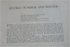 Quebec Travel Guide Montreal Ottawa Quebec City 1896 pictorial souvenir booklet