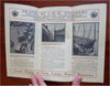 I.M.M. Lines Europe Travel Map Distances c. 1935 tourist info vintage brochure