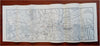 I.M.M. Lines Europe Travel Map Distances c. 1935 tourist info vintage brochure