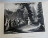Art Treasures of Germany Famous Paintings 1870's huge leather plate book