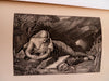 Art Treasures of Germany Famous Paintings 1870's huge leather plate book