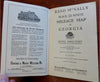 Georgia Travel Map Hotel & Railroads Mileage Directory 1925 tourist info book