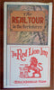 Berkshires Massachusetts Real Tour Road Map c. 1922 tourist folding map promo