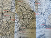 Berkshires Massachusetts Real Tour Road Map c. 1922 tourist folding map promo