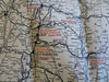 Berkshires Massachusetts Real Tour Road Map c. 1922 tourist folding map promo