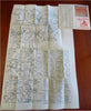 Berkshires Massachusetts Real Tour Road Map c. 1922 tourist folding map promo