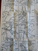 Berkshires Massachusetts Real Tour Road Map c. 1922 tourist folding map promo