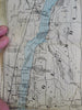 Hudson River New York Cruise Guide 1902 pictorial tourist book w/ long river map